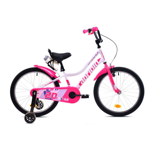 DETSKÝ BICYKEL CAPRIOLO DIAVOLO KID 20"HT white pink