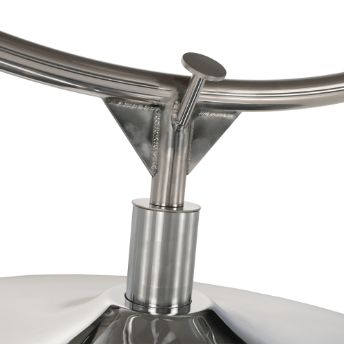 Závesné kreslo so stojanom, transparentná/strieborná/sivá, BUBBLE NEW TYP 2