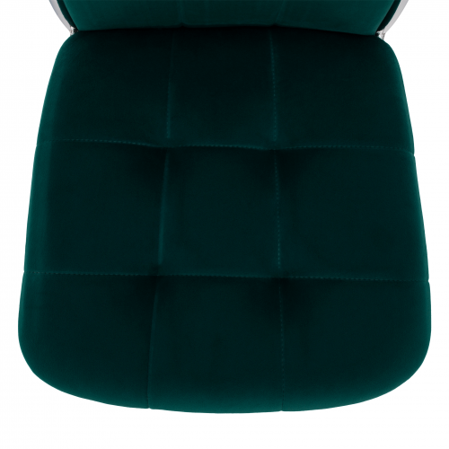 Stolička, smaragdová Velvet látka/kov, ADORA NEW