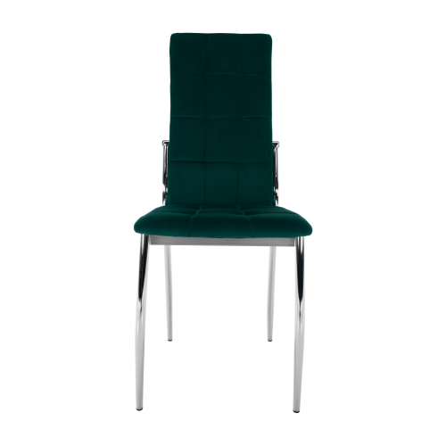 Stolička, smaragdová Velvet látka/kov, ADORA NEW