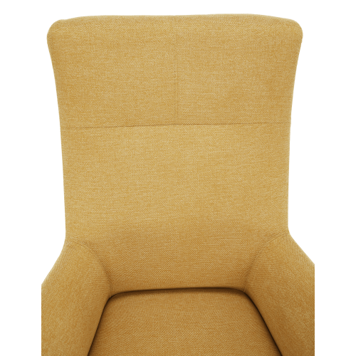 Kreslo ušiak, žltá/čierna, SAMY