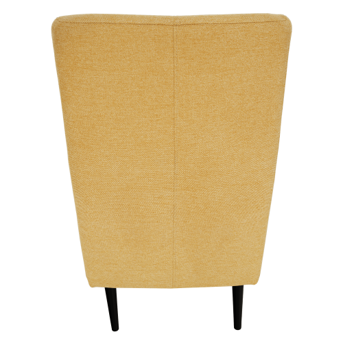 Kreslo ušiak, žltá/čierna, SAMY