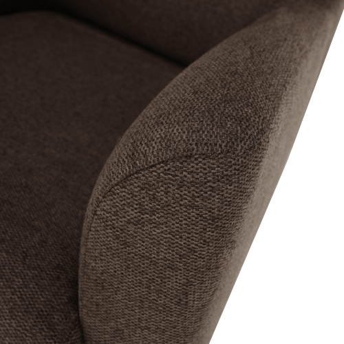 Kreslo ušiak, hnedá/buk, SAMY