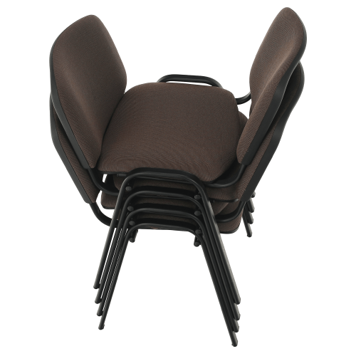 Kancelárska stolička, hnedá, ISO NEW