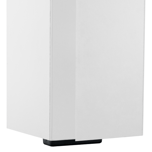 Rozkladací stôl, biela/dub wotan 135-184x86 cm, VILGO