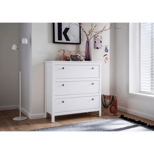 Komoda 3S, biela, OLJE