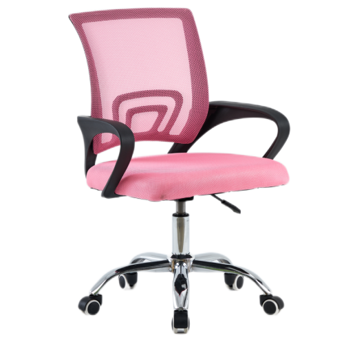 Kancelárska stolička, ružová/čierna, DEX 4 NEW