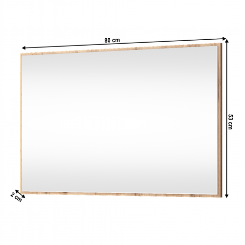 Zrkadlo 80, dub wotan, MORATIZ