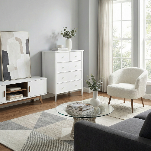 Komoda, biela, TEANA
