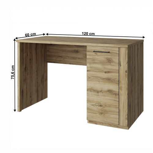 PC stôl 1D/120, dub navarra, DORSI