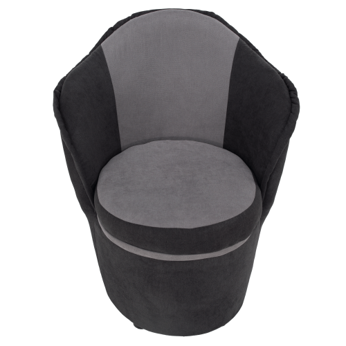 Kreslo s úložným priestorom, tmavosivá/svetlosivá, PERSI