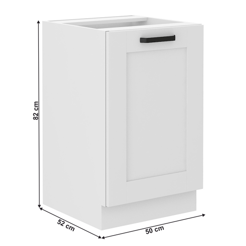 Drezová skrinka, biela, LULA 50 ZL 1F BB Drezová skrinka, biela, LULA 50 ZL 1F BB