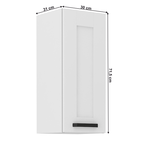 Horná skrinka, biela, LULA 30 G-72 1F Horná skrinka, biela, LULA 30 G-72 1F