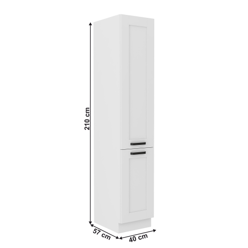 Vysoká skrinka, biela, LULA 40 DK-210 2F Vysoká skrinka, biela, LULA 40 DK-210 2F