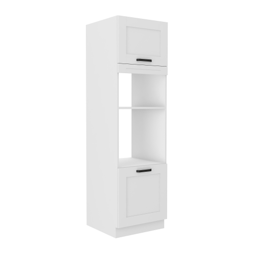 Vysoká skrinka na rúru a mikrovlnú rúru, biela, LULA 60 DPM-210 2F Vysoká skrinka na rúru a mikrovlnú rúru, biela, LULA 60 DPM-210 2F