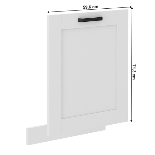 Dvierka na umývačku riadu, biela/biela, LULA ZM 713x596