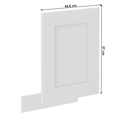 Dvierka na umývačku riadu, biela/biela, LULA ZM 570x446 Dvierka na umývačku riadu, biela/biela, LULA ZM 570x446
