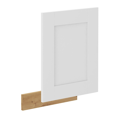 Dvierka na umývačku riadu, biela/dub artisan, LULA ZM 570x446