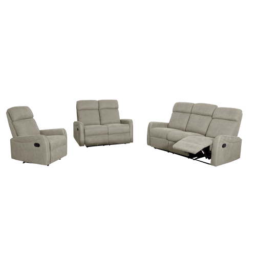 Sedacia zostava 3+2+1, látka sivohnedá Taupe, FASAN