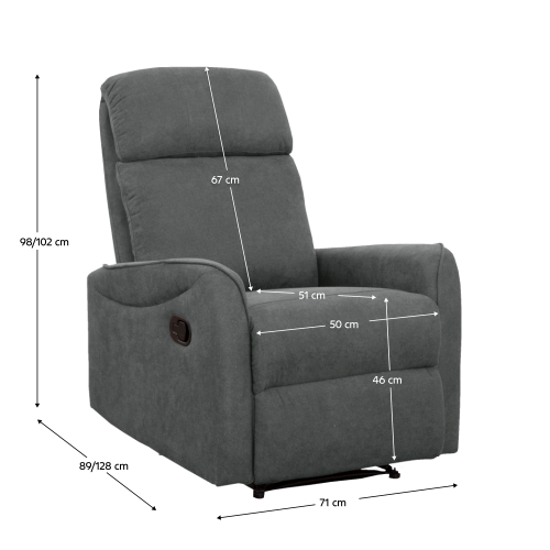 Sedacia zostava 3+2+1, tmavosivá látka, FASAN