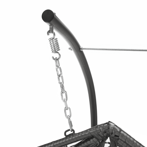 Závesné dvojkreslo, sivá, DALVEA 2 NEW