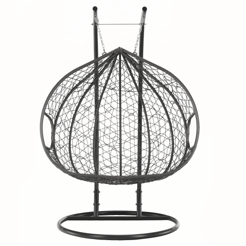 Závesné dvojkreslo, sivá, DALVEA 2 NEW