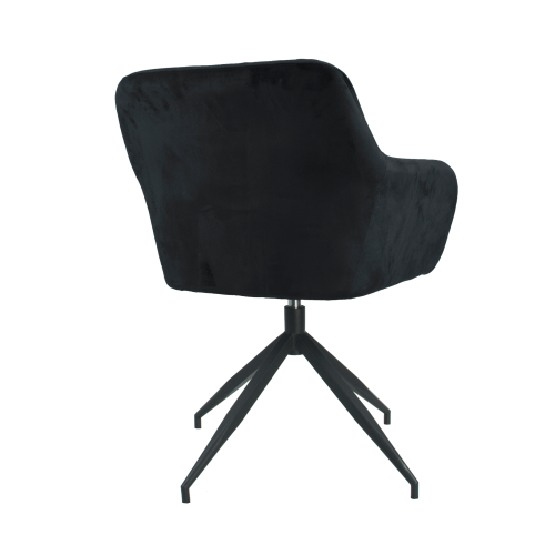 Otočná stolička, tmavosivá Velvet látka/čierna, VELEZA NEW Otočná stolička, tmavosivá Velvet látka/čierna, VELEZA NEW