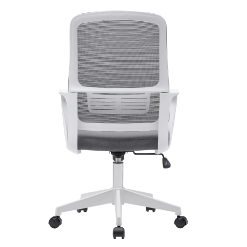 Kancelárske kreslo, sivá/biela, SALOMO TYP 1