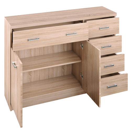 Komoda 2D5S, dub sonoma, TOPTY TYP 22