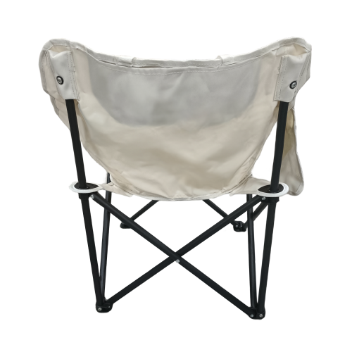 Kempingové kreslo, béžová/čierna, URAO