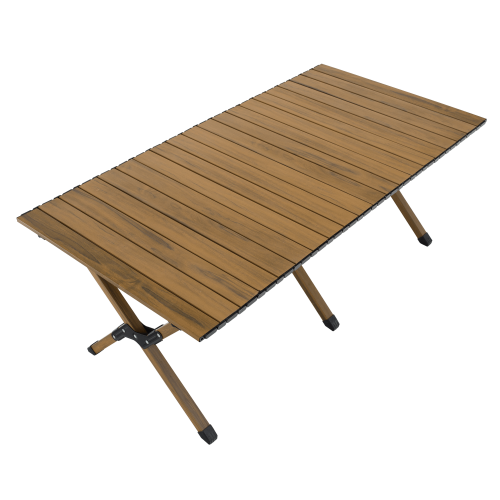 Kempingový stôl, hnedá, ARTUR