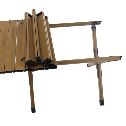 Kempingový stôl, hnedá, ARTUR