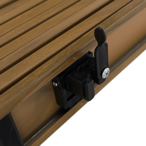 Kempingový stôl, hnedá, ARTUR