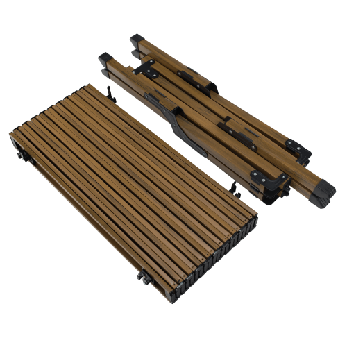 Kempingový stôl, hnedá, ARTUR