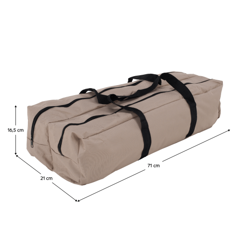 Kempingový stôl, hnedá, ARTUR