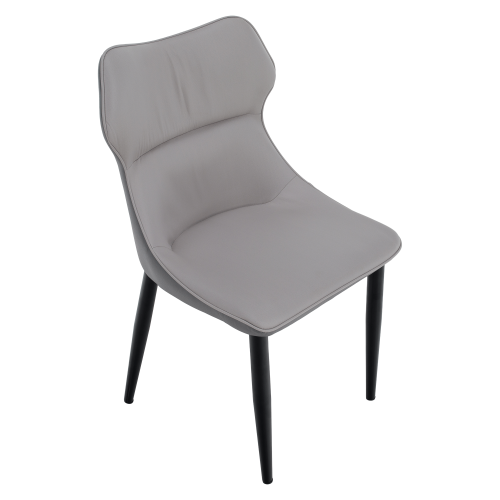 Jedálenská stolička, svetlosivá/tmavosivá/čierna, TABITA