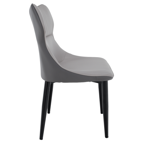 Jedálenská stolička, svetlosivá/tmavosivá/čierna, TABITA