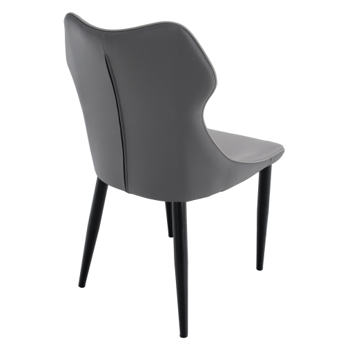Jedálenská stolička, svetlosivá/tmavosivá/čierna, TABITA