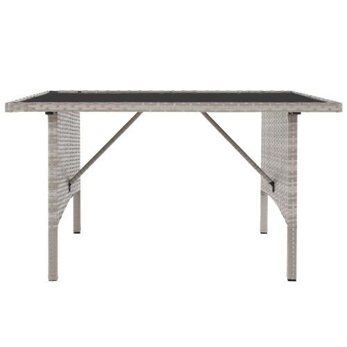 Záhradný ratanový set, svetlosivá, LALEN