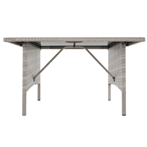 Záhradný ratanový set, svetlosivá, LALEN