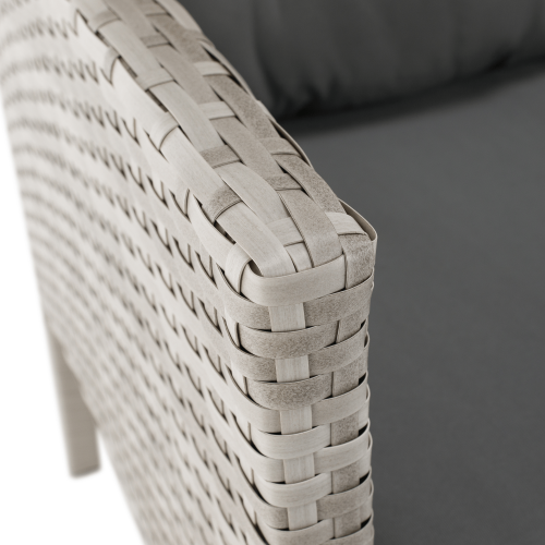 Záhradný ratanový set, svetlosivá, LALEN