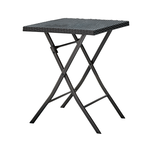 Záhradný ratanový set 1+2, čierna, FARUK