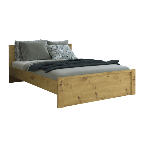 Posteľ, 160x200, dub artisan, AIRON