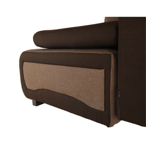 Rozkladacia pohovka, čokoládová/svetlohnedá, BOLIVIA