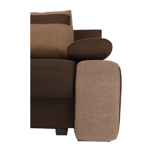 Rozkladacia pohovka, čokoládová/svetlohnedá, BOLIVIA