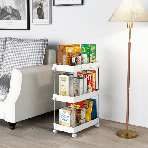 Pojazdný regál, biela, ALIOL TYP 1