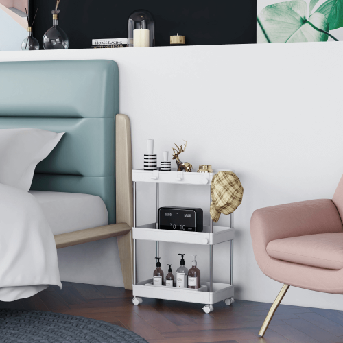 Pojazdný regál, biela, ALIOL TYP 1