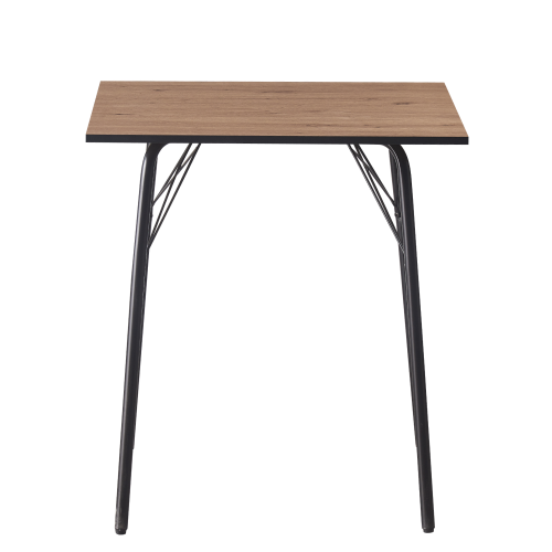 Jedálenský stôl, dub artisan/čierna, 70x70x75 cm, NALAK TYP 1