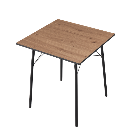 Jedálenský stôl, dub artisan/čierna, 70x70x75 cm, NALAK TYP 1