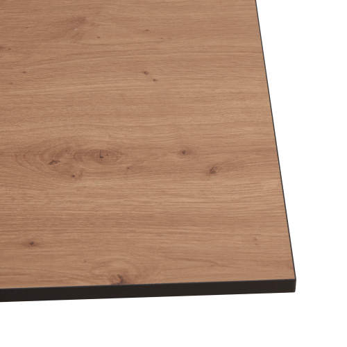 Jedálenský stôl, dub artisan/čierna, 70x70x75 cm, NALAK TYP 1